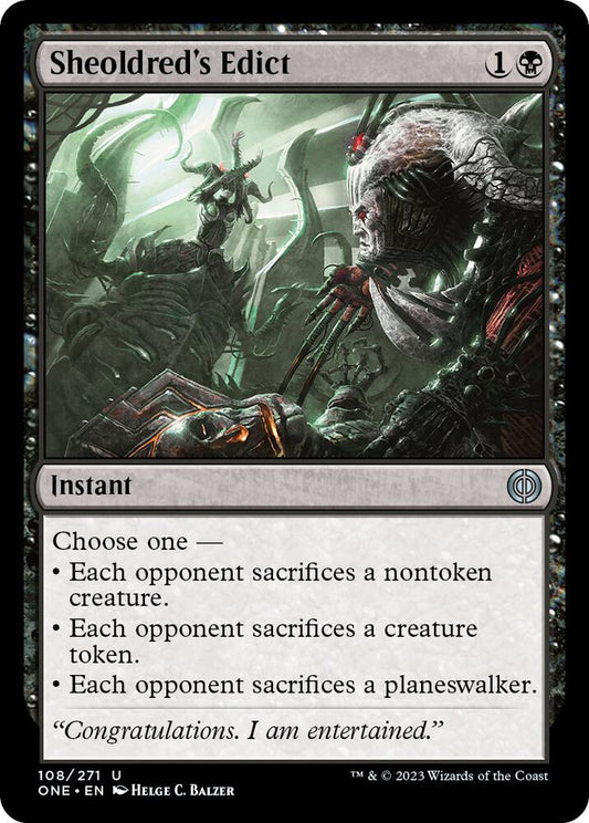 Sheoldred's Edict | Phyrexia: All Will Be One #108