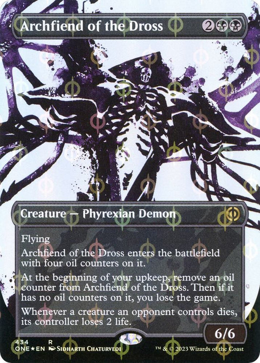 Archfiend of the Dross (Showcase) (Step-and-Compleat Foil) | Phyrexia: All Will Be One #434