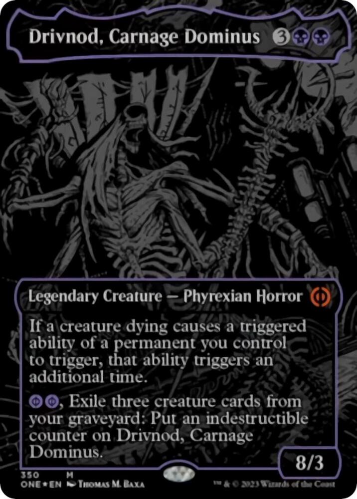 Drivnod, Carnage Dominus (Oil Slick Raised Foil) | Phyrexia: All Will Be One #350