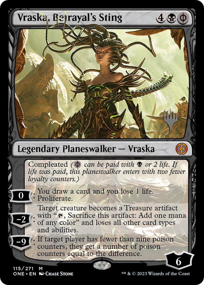Vraska, Betrayal's Sting | Promo Pack: Phyrexia: All Will Be One #115