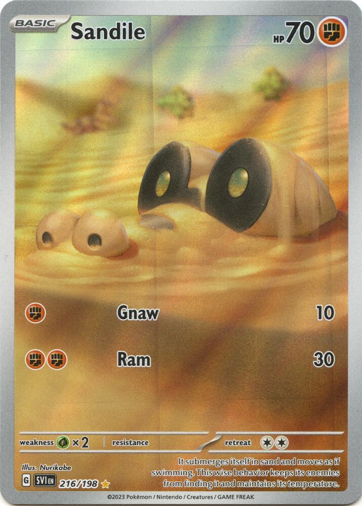 Sandile - 216/198 | SV01: Scarlet & Violet Base Set #216/198