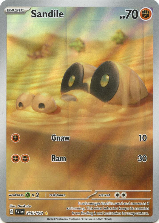Sandile - 216/198 | SV01: Scarlet & Violet Base Set #216/198