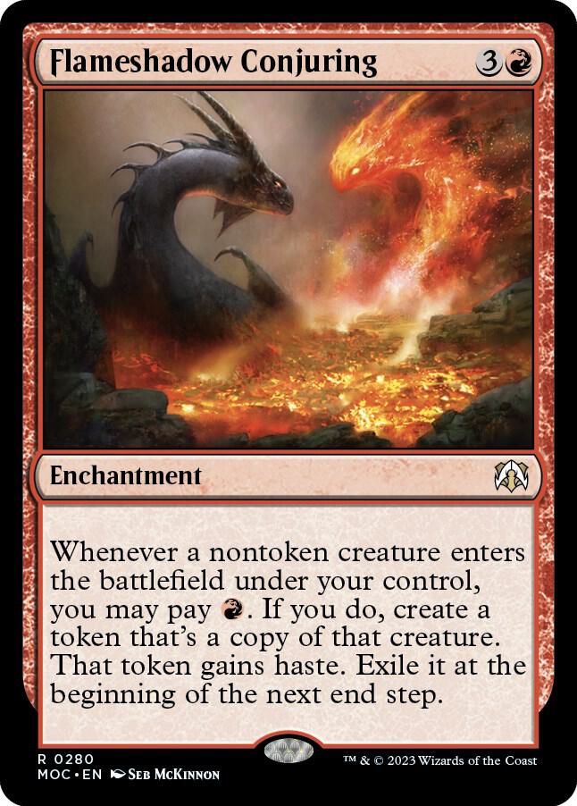 Flameshadow Conjuring | Commander: March of the Machine #280