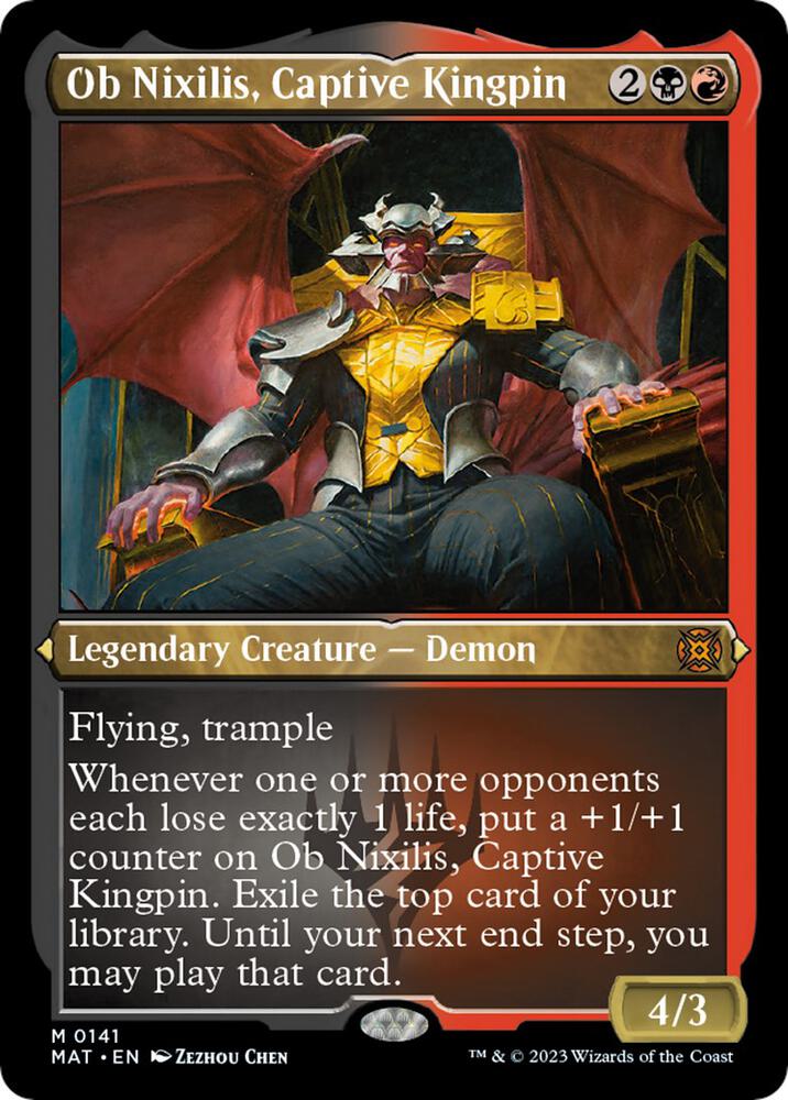 Ob Nixilis, Captive Kingpin (Foil Etched) | March of the Machine: The Aftermath #141