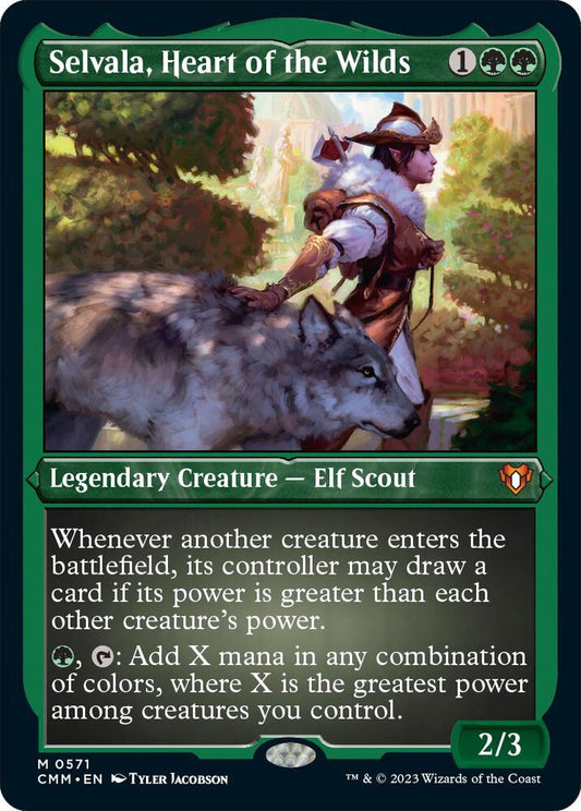 Selvala, Heart of the Wilds (Foil Etched) | Commander Masters #571