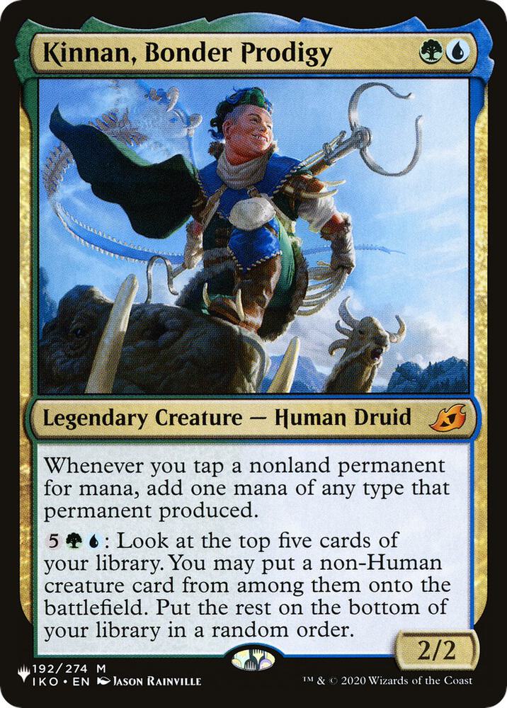 Kinnan, Bonder Prodigy | The List Reprints #192