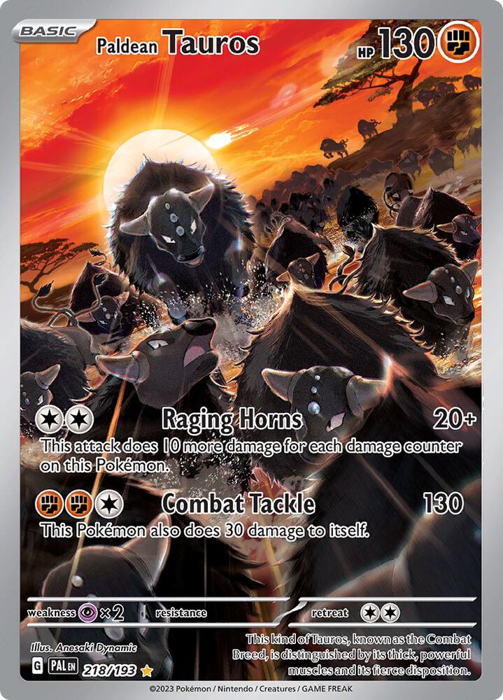Paldean Tauros - 218/193 | SV02: Paldea Evolved #218/193