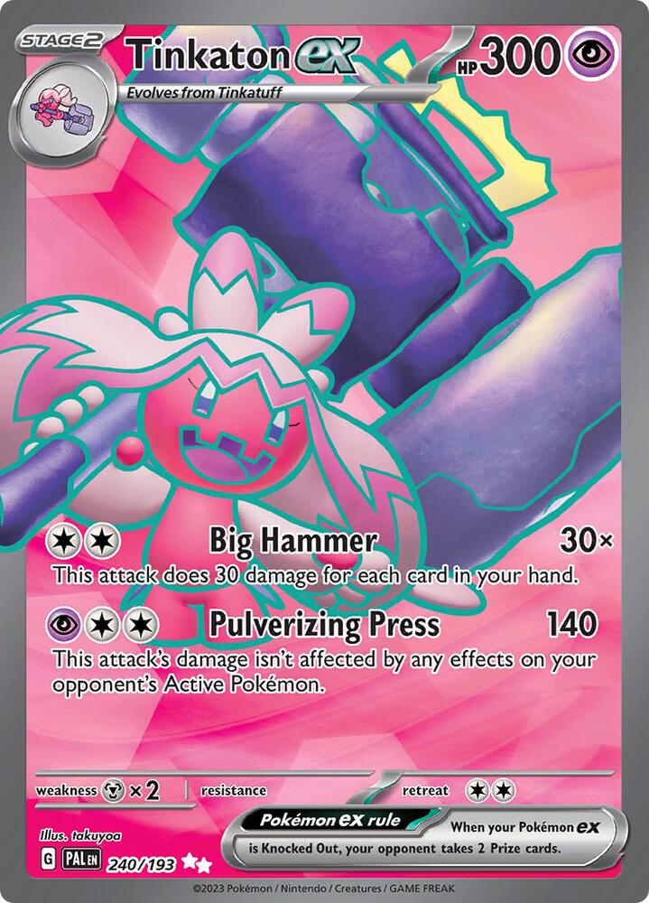 Tinkaton ex - 240/193 | SV02: Paldea Evolved #240/193
