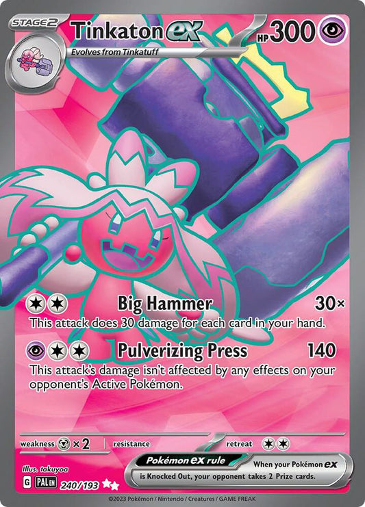 Tinkaton ex - 240/193 | SV02: Paldea Evolved #240/193