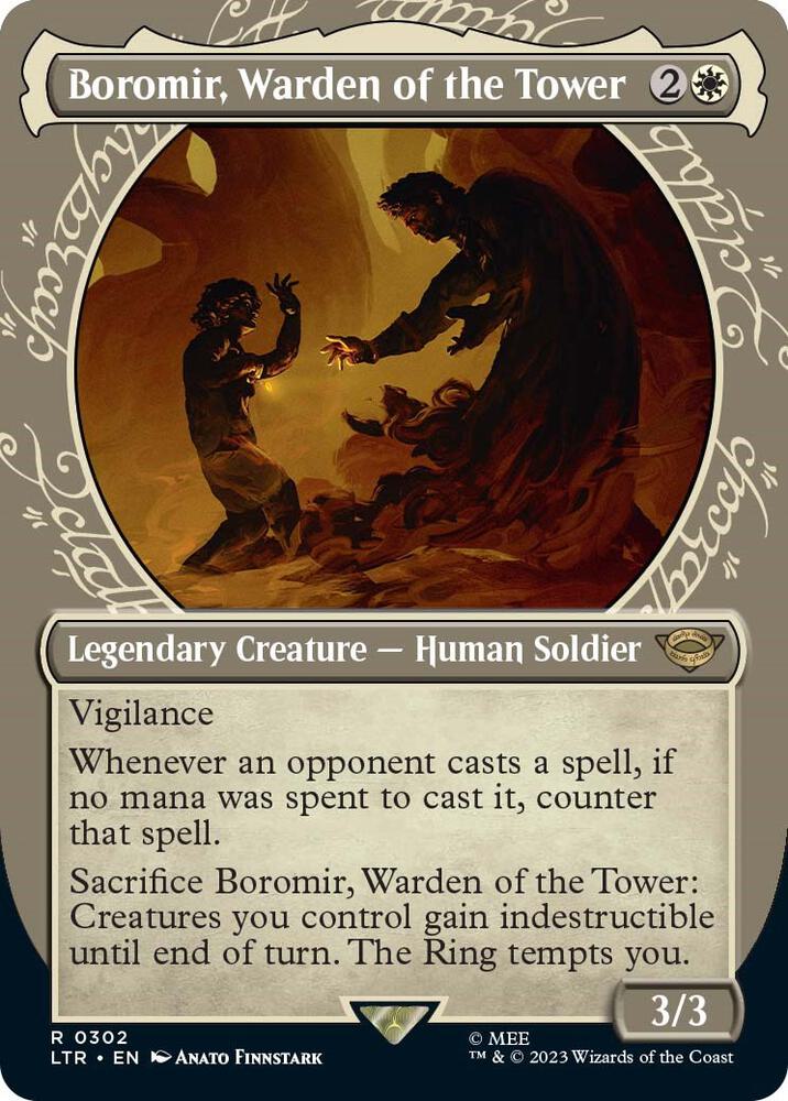 Boromir, Warden of the Tower (Showcase) | Universes Beyond: The Lord of the Rings: Tales of Middle-earth #302