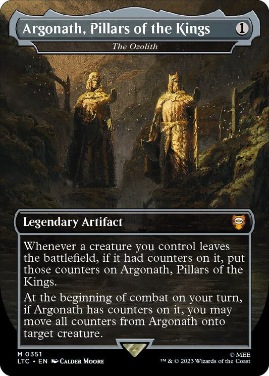Argonath, Pillars of the Kings - The Ozolith (Borderless) | Commander: The Lord of the Rings: Tales of Middle-earth #351