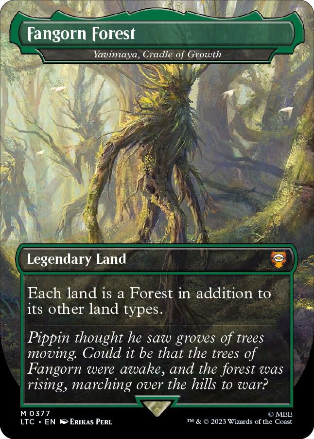 Fangorn Forest - Yavimaya, Cradle of Growth (Borderless) | Commander: The Lord of the Rings: Tales of Middle-earth #377