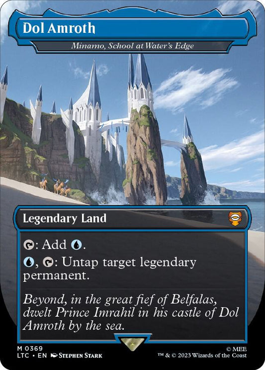 Dol Amroth - Minamo, School at Water's Edge (Borderless) | Commander: The Lord of the Rings: Tales of Middle-earth #369