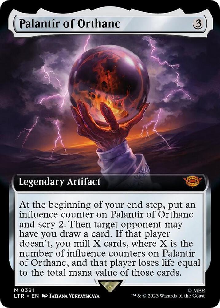 Palantir of Orthanc (Extended Art) | Universes Beyond: The Lord of the Rings: Tales of Middle-earth #381