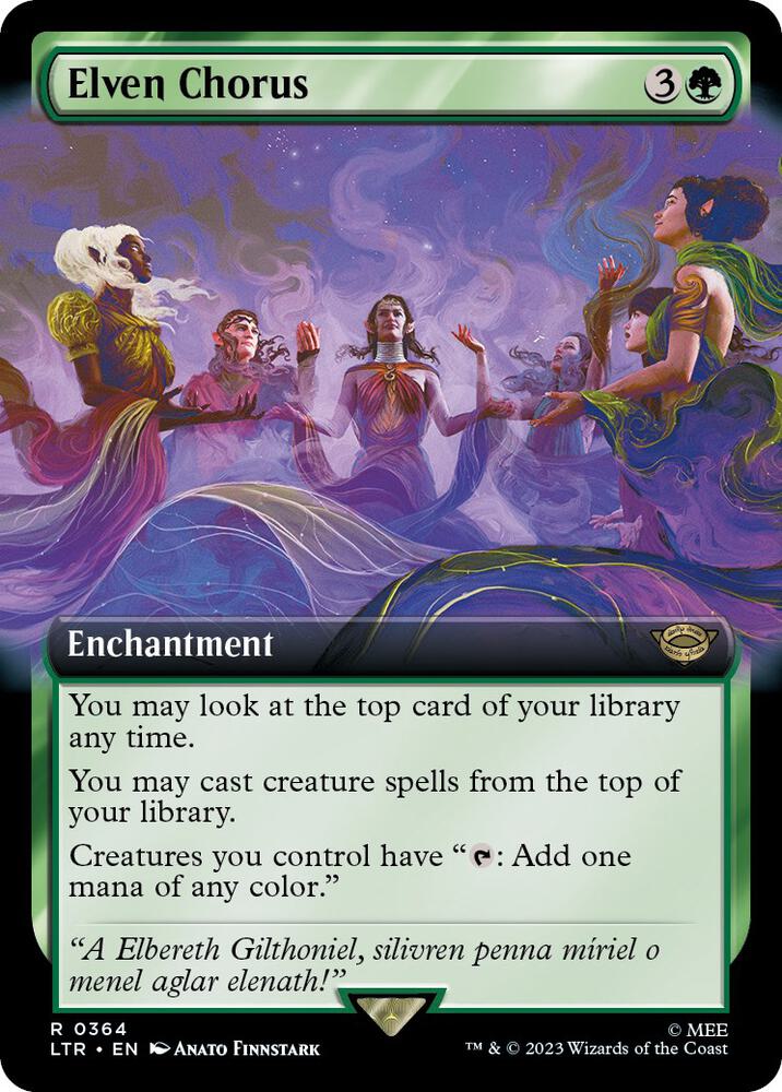 Elven Chorus (Extended Art) | Universes Beyond: The Lord of the Rings: Tales of Middle-earth #364