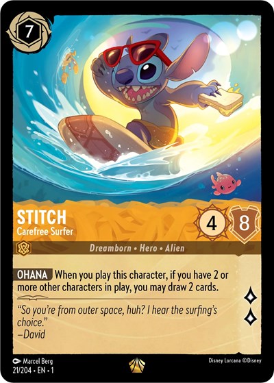 Stitch - Carefree Surfer | The First Chapter #21/204