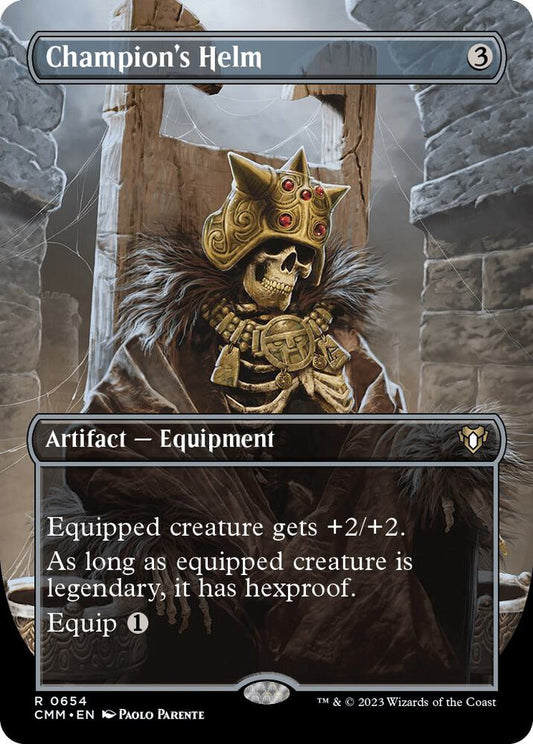 Champion's Helm (Borderless) | Commander Masters #654