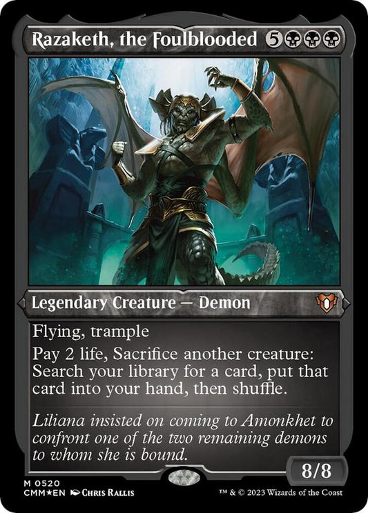 Razaketh, the Foulblooded (Foil Etched) | Commander Masters #520