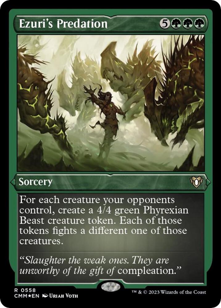 Ezuri's Predation (Foil Etched) | Commander Masters #558