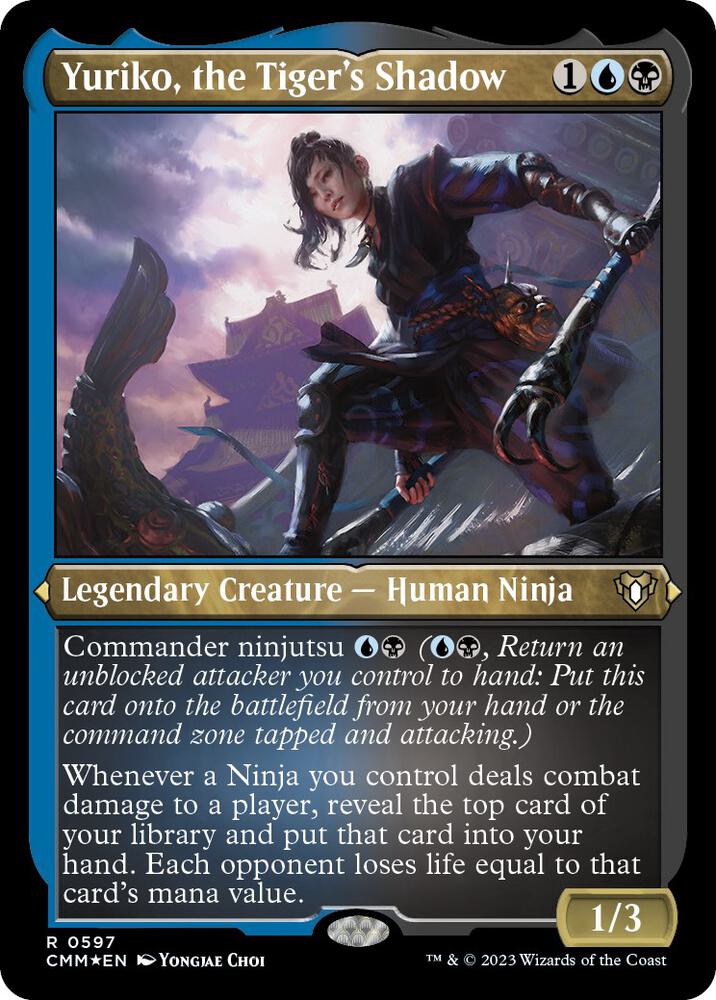 Yuriko, the Tiger's Shadow (Foil Etched) | Commander Masters #597