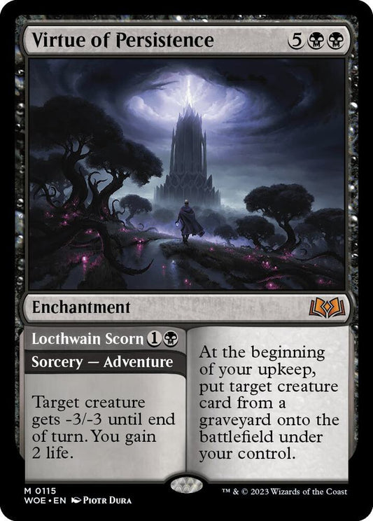 Virtue of Persistence // Locthwain Scorn | Wilds of Eldraine #115