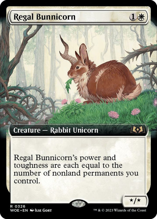 Regal Bunnicorn (Extended Art) | Wilds of Eldraine #326