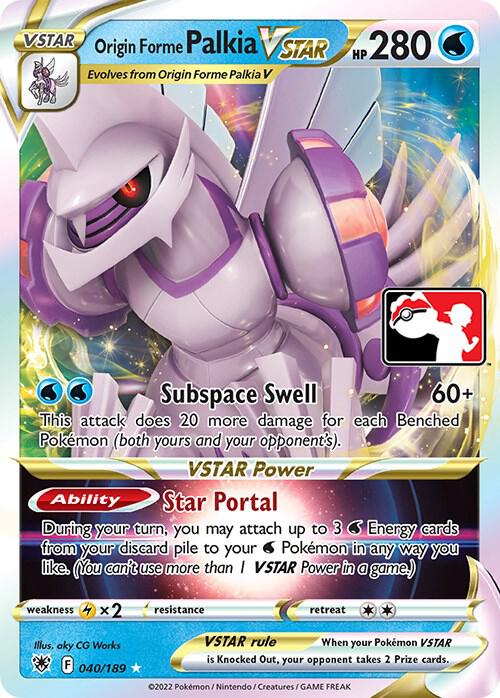 Origin Forme Palkia VSTAR - 040/189 | Prize Pack Series Cards #040/189