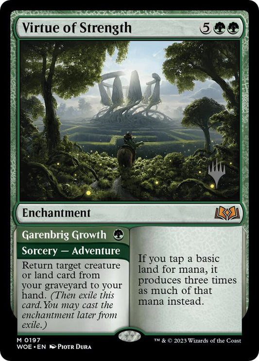 Virtue of Strength // Garenbrig Growth | Promo Pack: Wilds of Eldraine #197