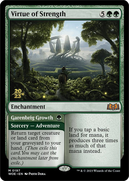 Virtue of Strength // Garenbrig Growth | Prerelease Cards #197