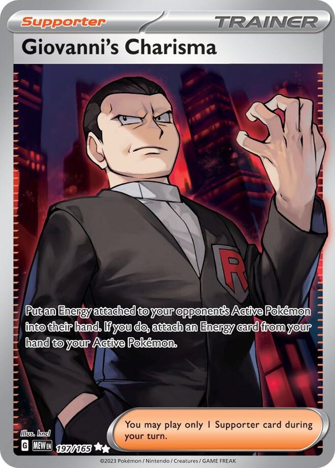 Giovanni's Charisma - 197/165 | SV: Scarlet & Violet 151 #197/165