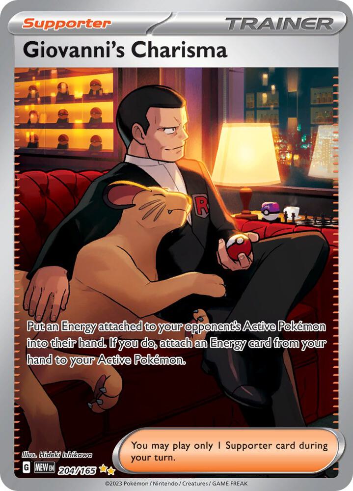 Giovanni's Charisma - 204/165 | SV: Scarlet & Violet 151 #204/165