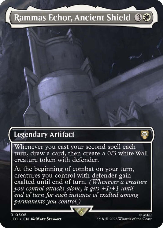 Rammas Echor, Ancient Shield (Borderless) | Commander: The Lord of the Rings: Tales of Middle-earth #505