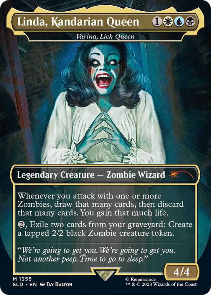 Linda, Kandarian Queen - Varina, Lich Queen | Secret Lair Drop Series #1355