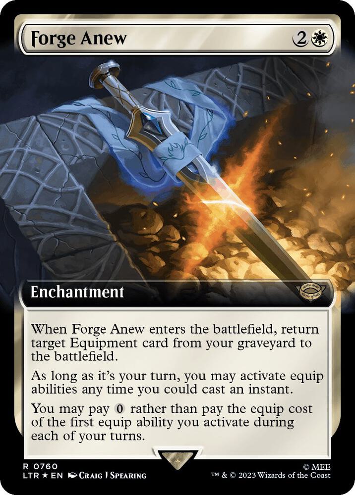 Forge Anew (Extended Art) (Surge Foil) | Universes Beyond: The Lord of the Rings: Tales of Middle-earth #760
