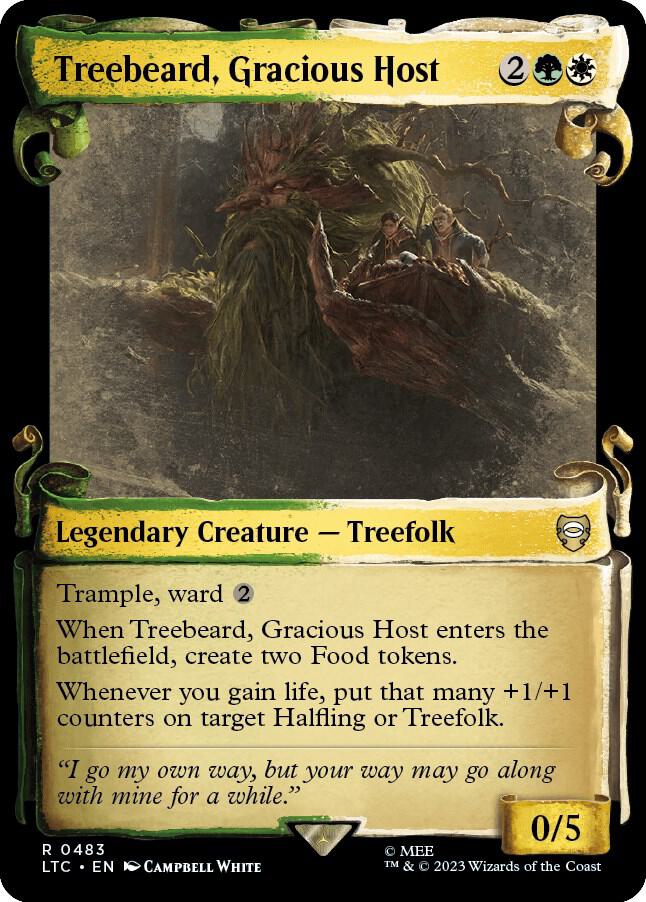 Treebeard, Gracious Host (Showcase Scrolls) | Commander: The Lord of the Rings: Tales of Middle-earth #483