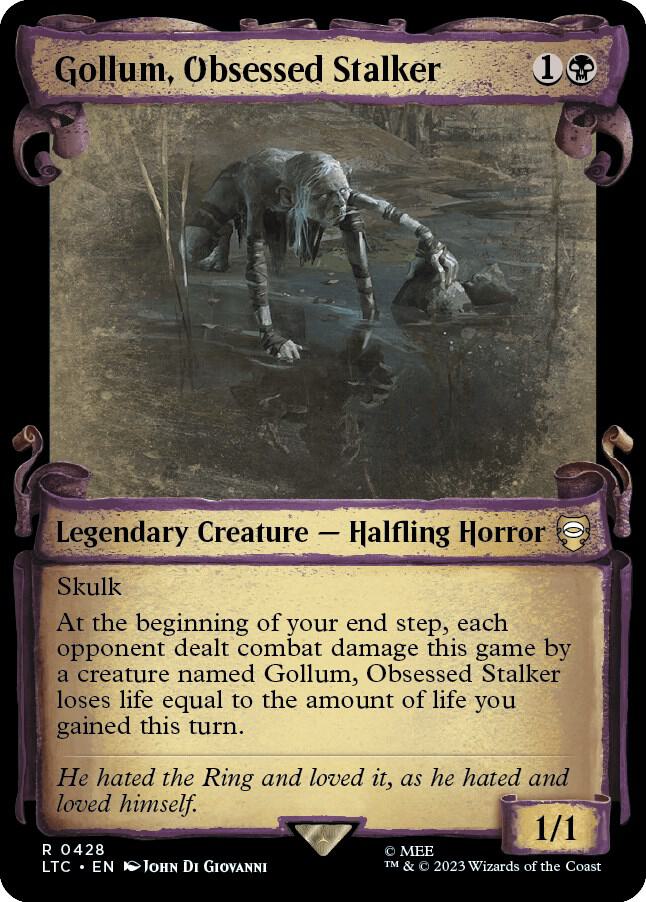 Gollum, Obsessed Stalker (Showcase Scrolls) | Commander: The Lord of the Rings: Tales of Middle-earth #428