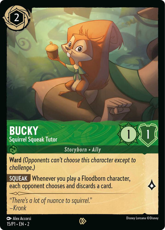 Bucky - Squirrel Squeak Tutor | Disney Lorcana Promo Cards #15
