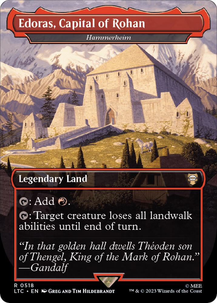 Edoras, Capital of Rohan - Hammerheim (Borderless) | Commander: The Lord of the Rings: Tales of Middle-earth #518