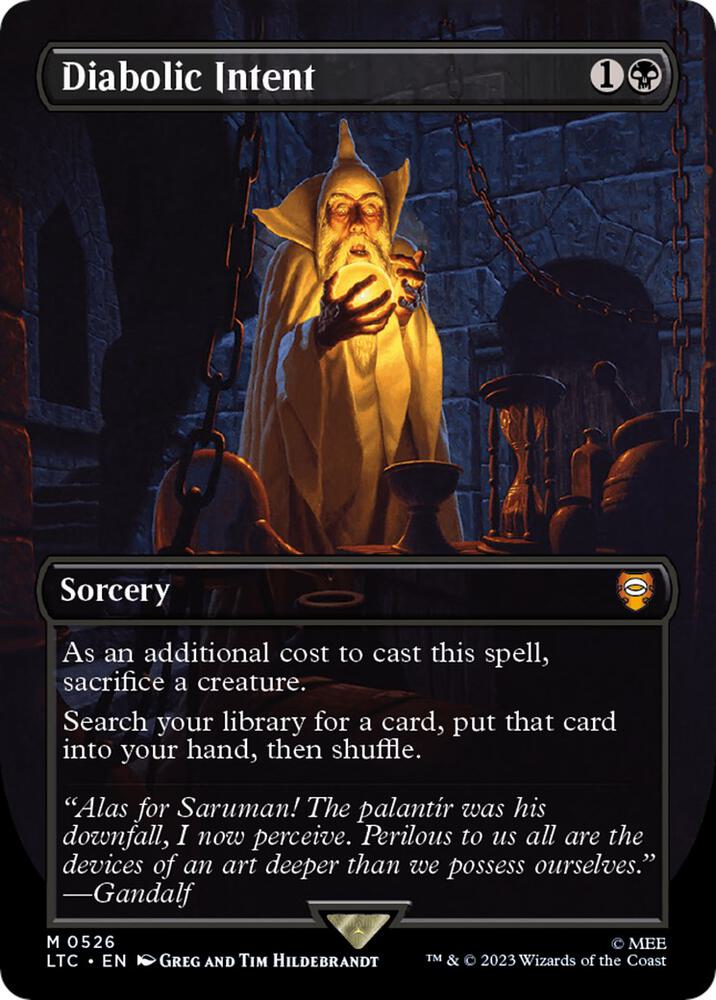 Diabolic Intent (Borderless) | Commander: The Lord of the Rings: Tales of Middle-earth #526