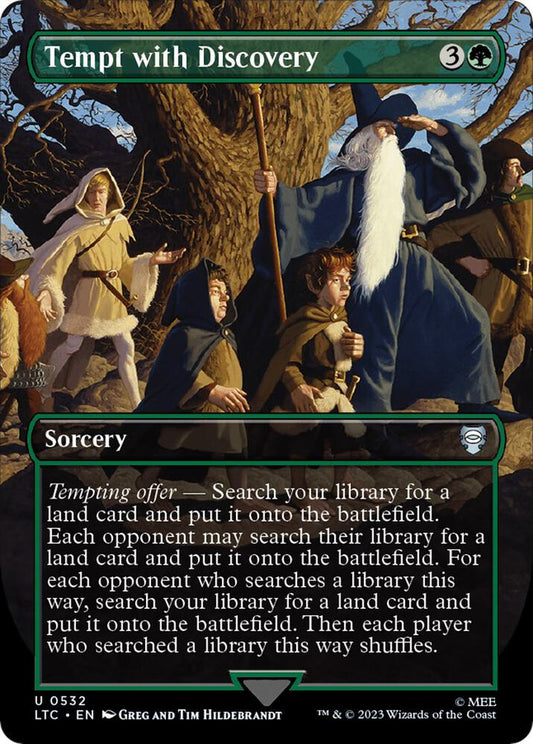 Tempt with Discovery (Borderless) | Commander: The Lord of the Rings: Tales of Middle-earth #532