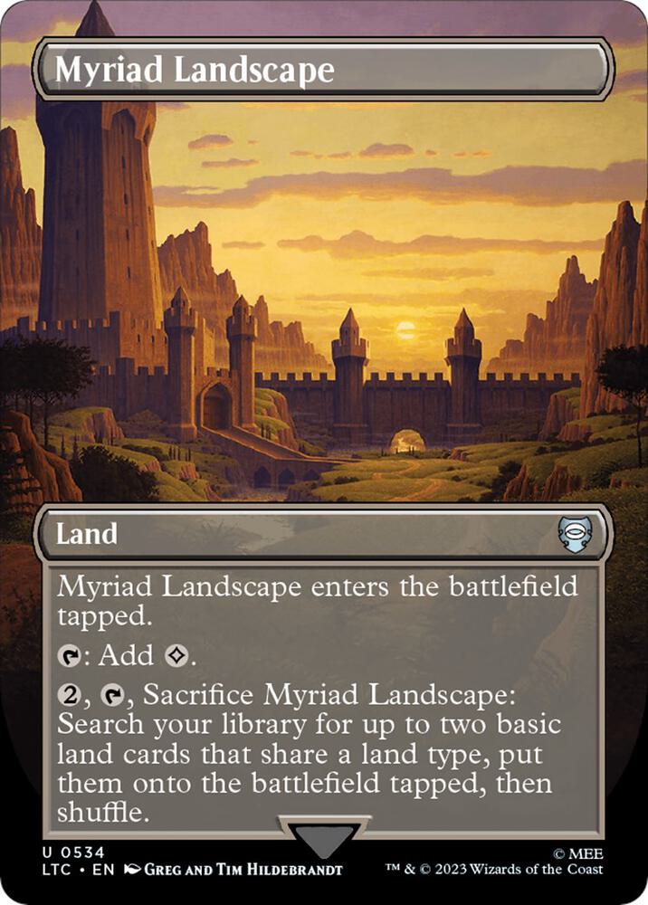 Myriad Landscape (Borderless) | Commander: The Lord of the Rings: Tales of Middle-earth #534