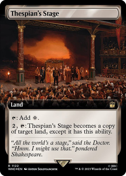 Thespian's Stage (Extended Art) (Surge Foil) | Universes Beyond: Doctor Who #1122