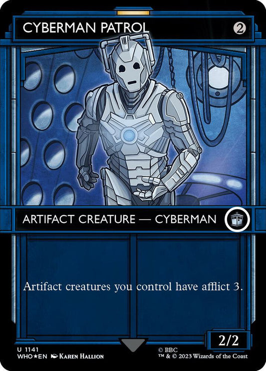 Cyberman Patrol (Showcase) (Surge Foil) | Universes Beyond: Doctor Who #1141