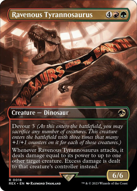 Ravenous Tyrannosaurus (Borderless) | Universes Beyond: Jurassic World Collection #18