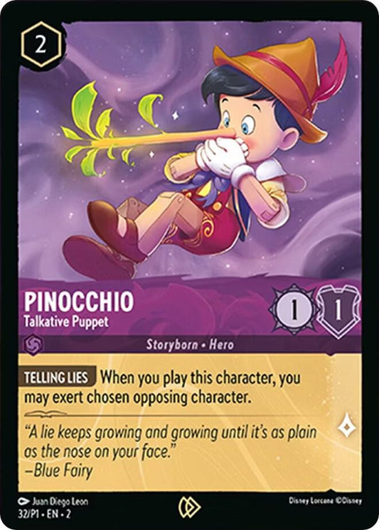 Pinocchio - Talkative Puppet | Disney Lorcana Promo Cards #32