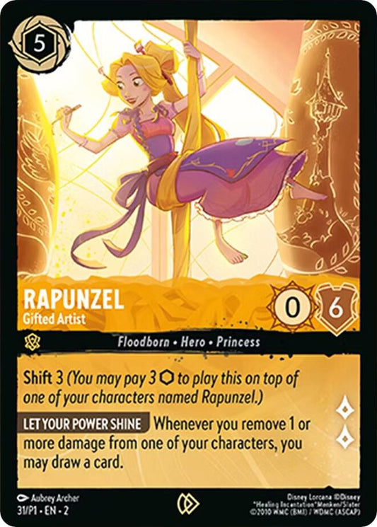 Rapunzel - Gifted Artist | Disney Lorcana Promo Cards #31