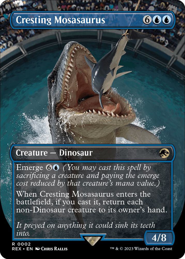 Cresting Mosasaurus (Borderless) | Universes Beyond: Jurassic World Collection #2