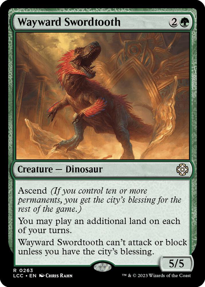 Wayward Swordtooth | Commander: The Lost Caverns of Ixalan #263