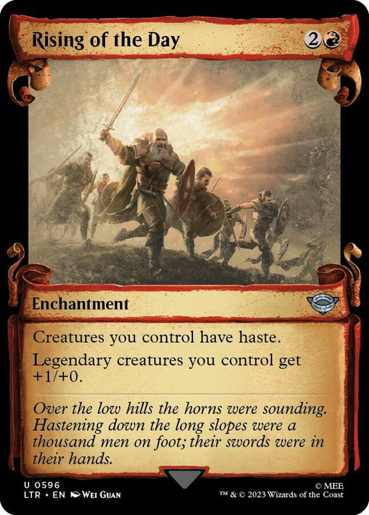 Rising of the Day (Showcase Scrolls) | Universes Beyond: The Lord of the Rings: Tales of Middle-earth #596