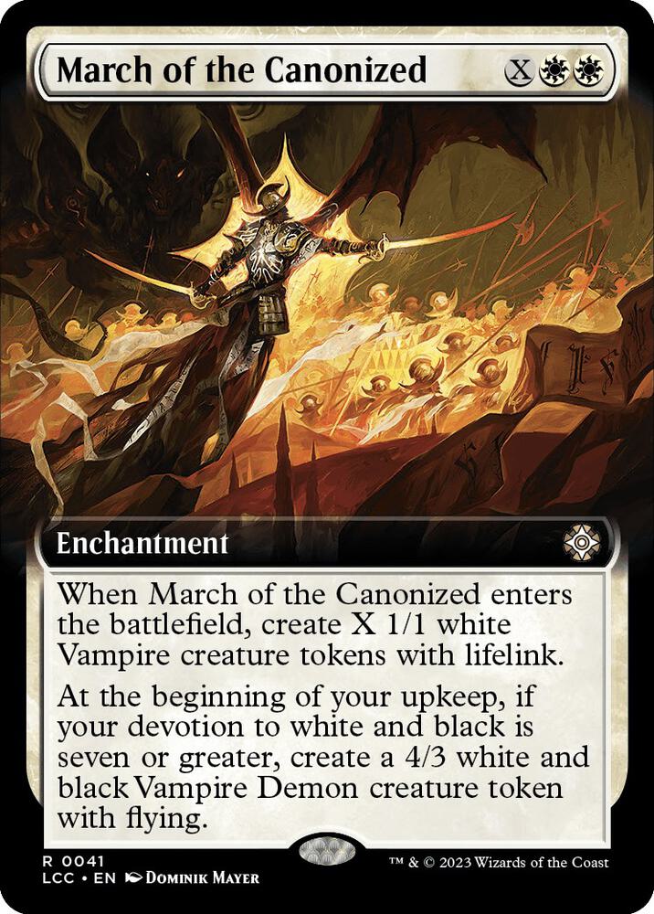 March of the Canonized (Extended Art) | Commander: The Lost Caverns of Ixalan #41